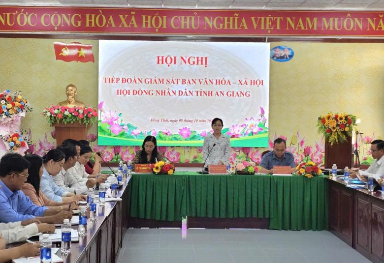 XÃ ĐÔNG THÁI TIẾP ĐOÀN GIÁM SÁT BAN VĂN HÓA – XÃ HỘI HĐND TỈNH AN GIANG VỀ KẾT QUẢ TỔ CHỨC DẠY HỌC 2 BUỔI/NGÀY VÀ SINH HOẠT HÈ CHO TRẺ EM, HỌC SINH TRÊN ĐỊA BÀN.